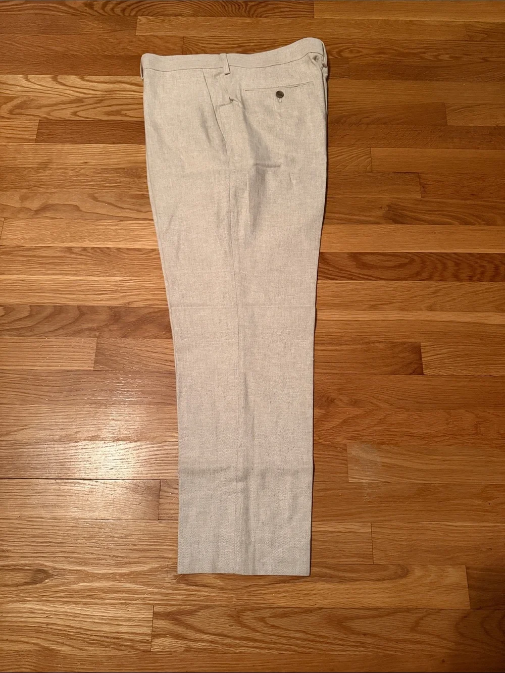 Banana Republic TAILORED HERRINGBONE LINEN blend Men's Dress Pants